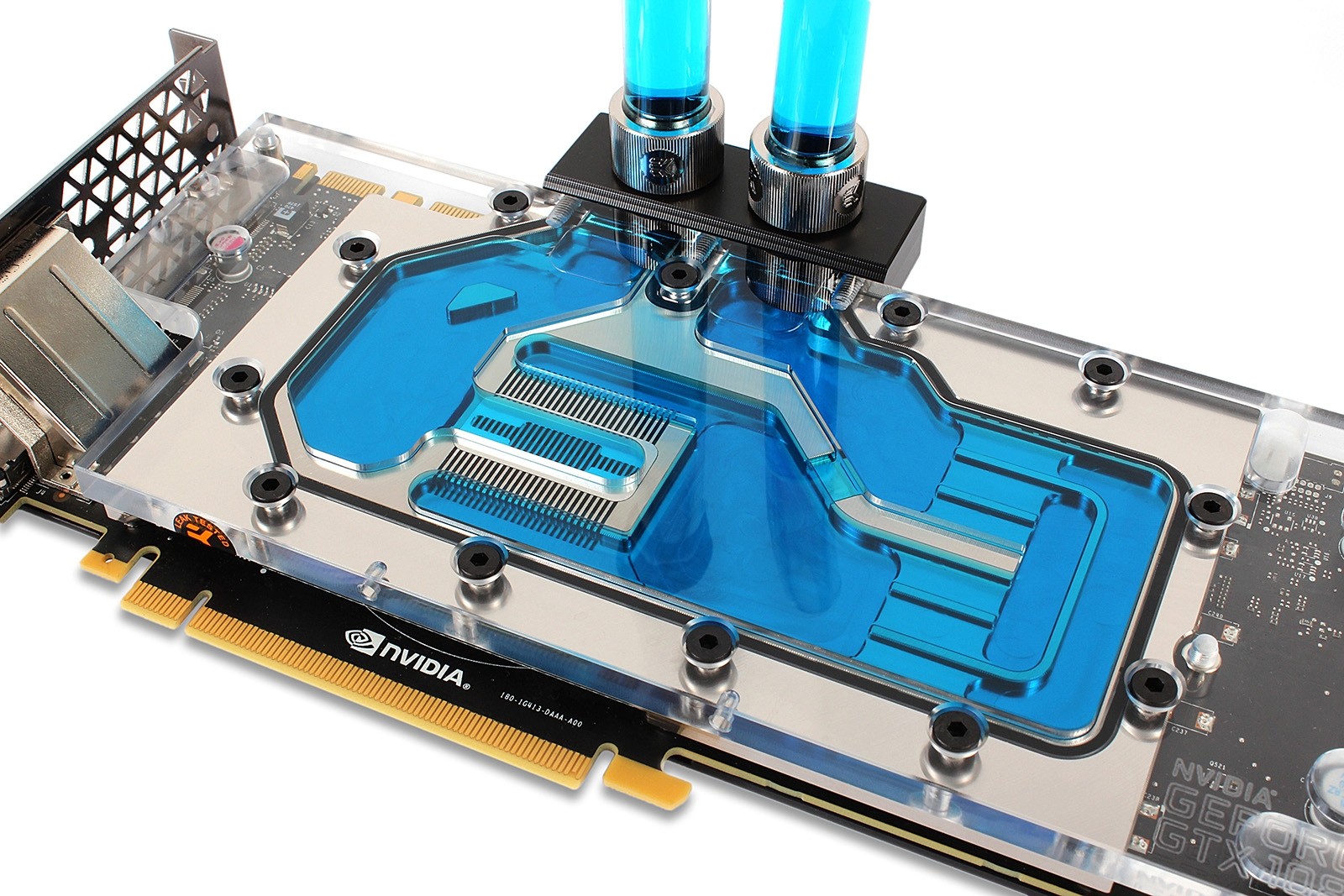 A large marketing image providing additional information about the product EK CryoFuel Navy Blue 1L Premix Coolant - Additional alt info not provided