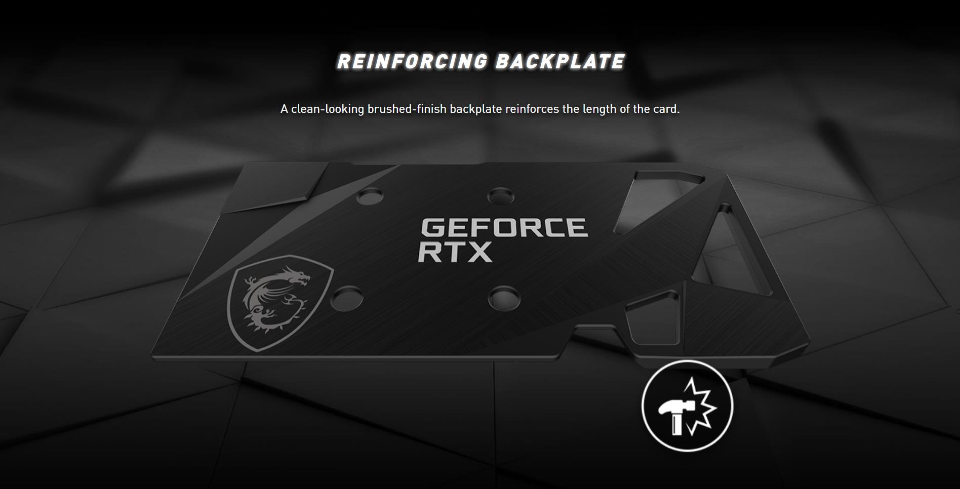 A large marketing image providing additional information about the product MSI GeForce RTX 3050 Ventus 2X XS OC 8G GDDR6 - Additional alt info not provided