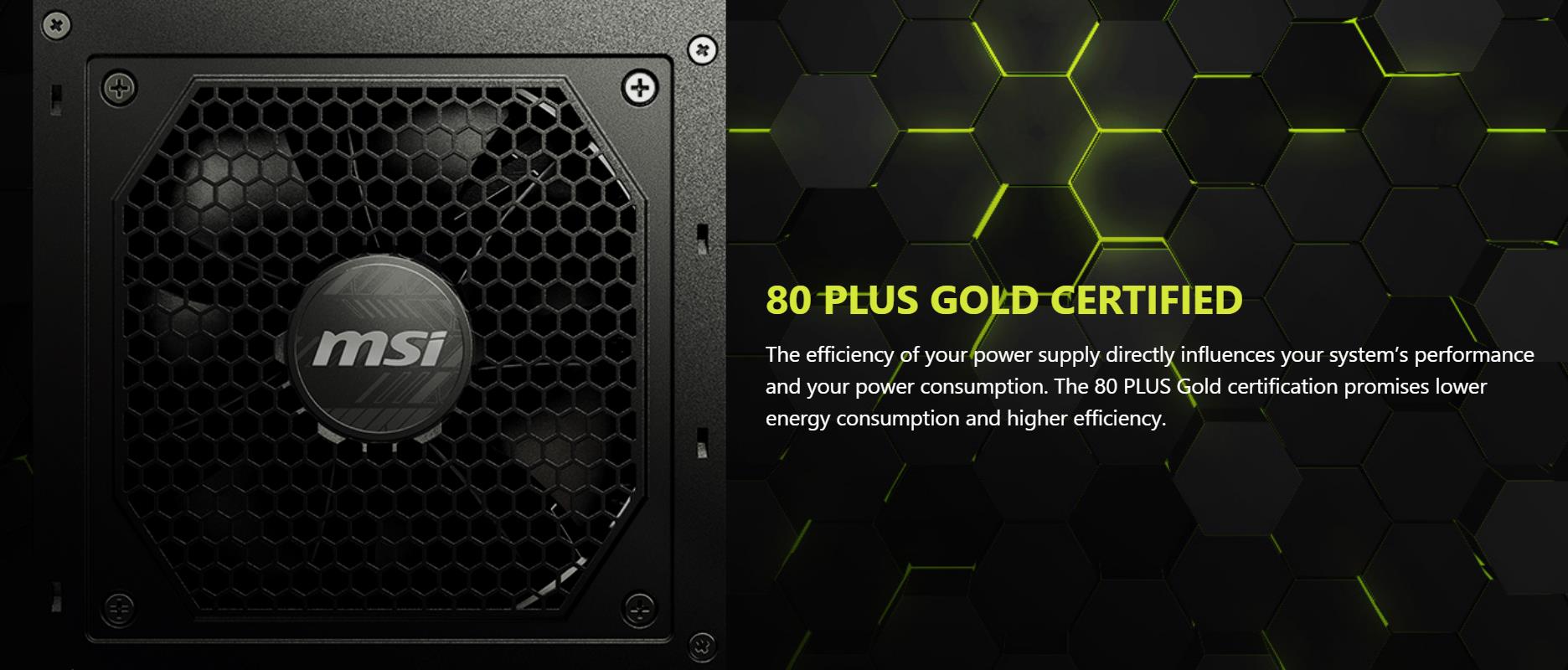 A large marketing image providing additional information about the product MSI MAG A750GL 750W Gold PCIe 5.0 ATX Modular PSU - Additional alt info not provided