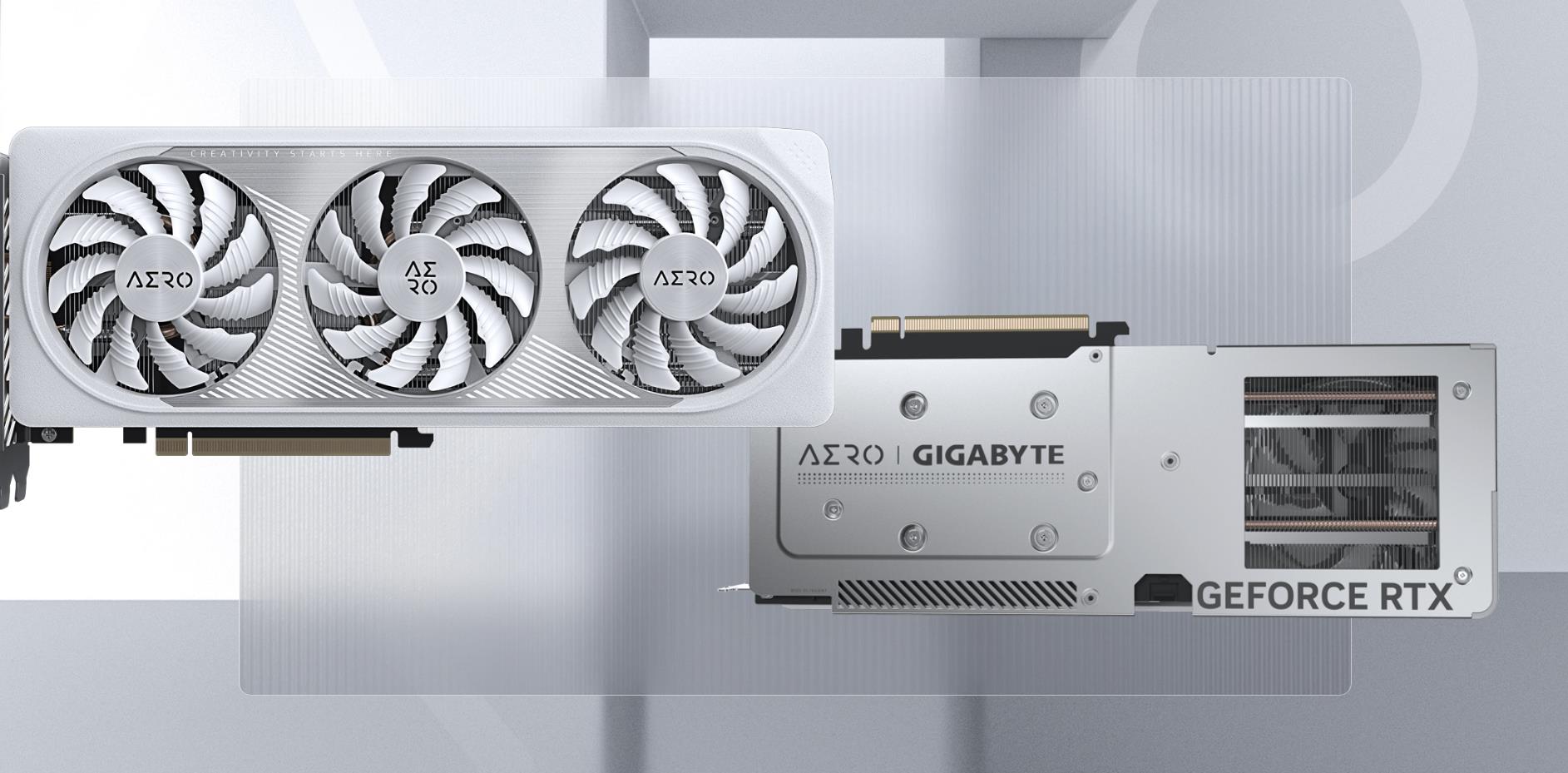 A large marketing image providing additional information about the product Gigabyte GeForce RTX 4060 Aero OC 8GB GDDR6 - Additional alt info not provided