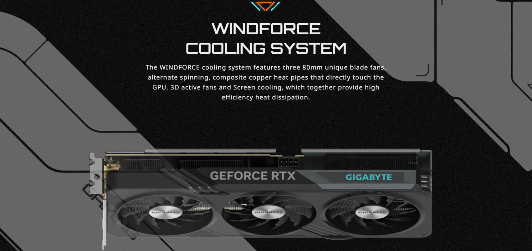 A large marketing image providing additional information about the product Gigabyte GeForce RTX 4060 Gaming OC 8GB GDDR6 - Additional alt info not provided