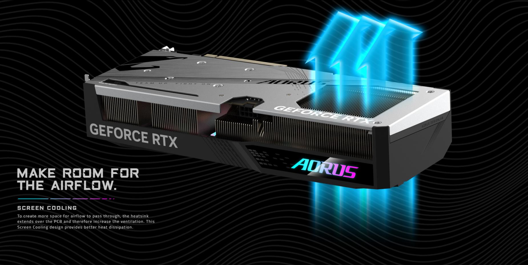 A large marketing image providing additional information about the product Gigabyte GeForce RTX 4060 Aorus Elite 8GB GDDR6 - Additional alt info not provided