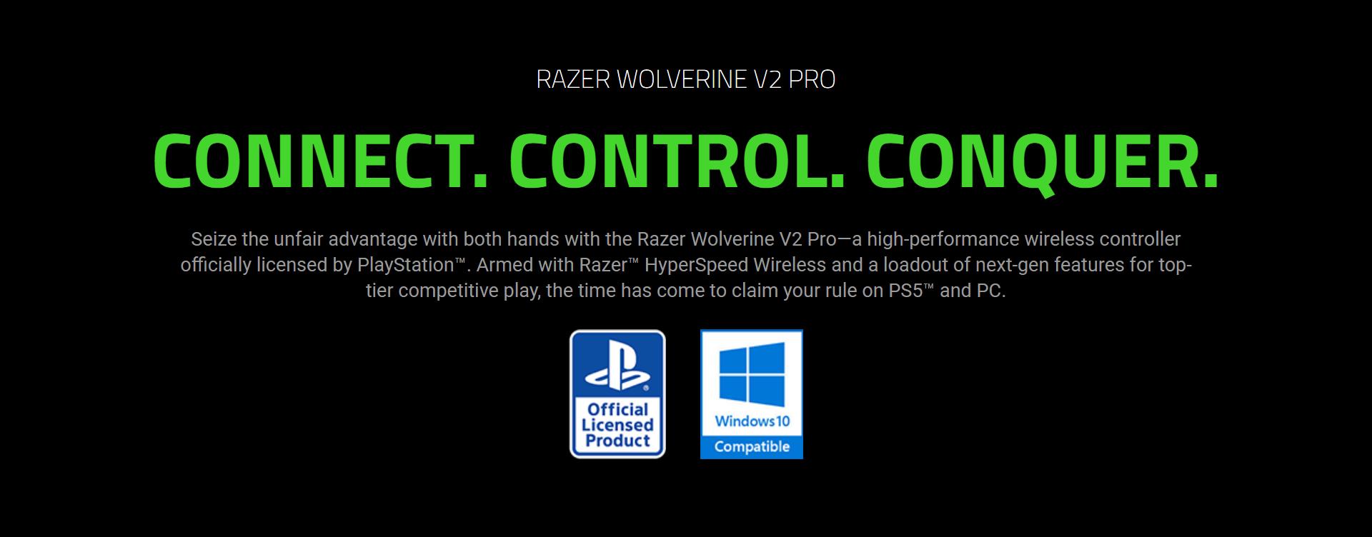 A large marketing image providing additional information about the product Razer Wolverine V2 Pro - Wireless Gaming Controller (Black) - Additional alt info not provided