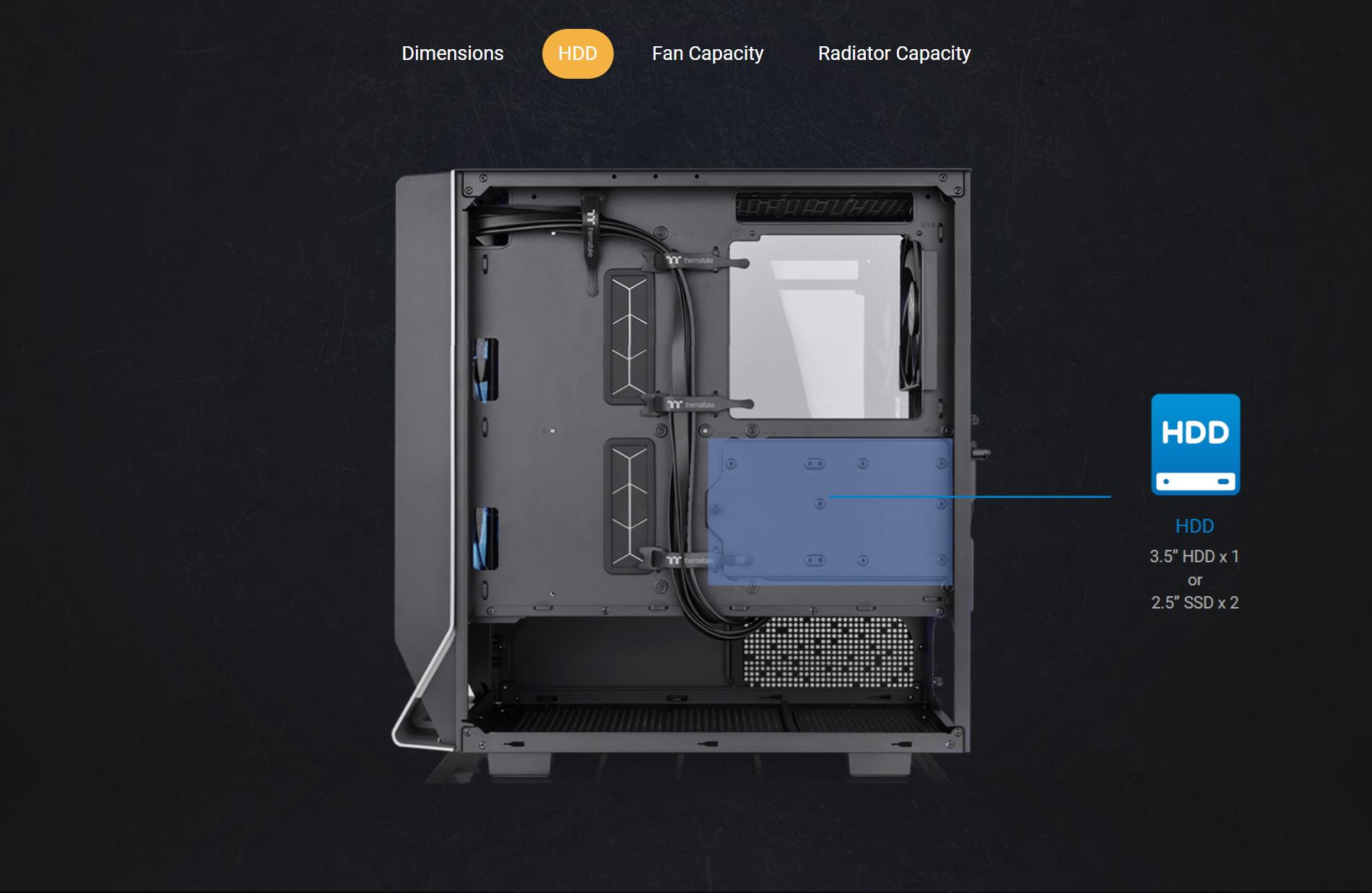 A large marketing image providing additional information about the product Thermaltake Ceres 300 TG - ARGB Mid Tower Case (Black) - Additional alt info not provided