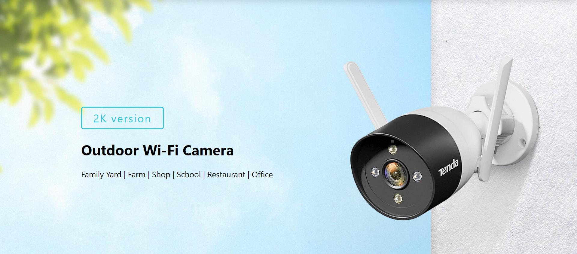 A large marketing image providing additional information about the product Tenda CT6 v2.0 Super HD Outdoor Wi-Fi Camera - Additional alt info not provided