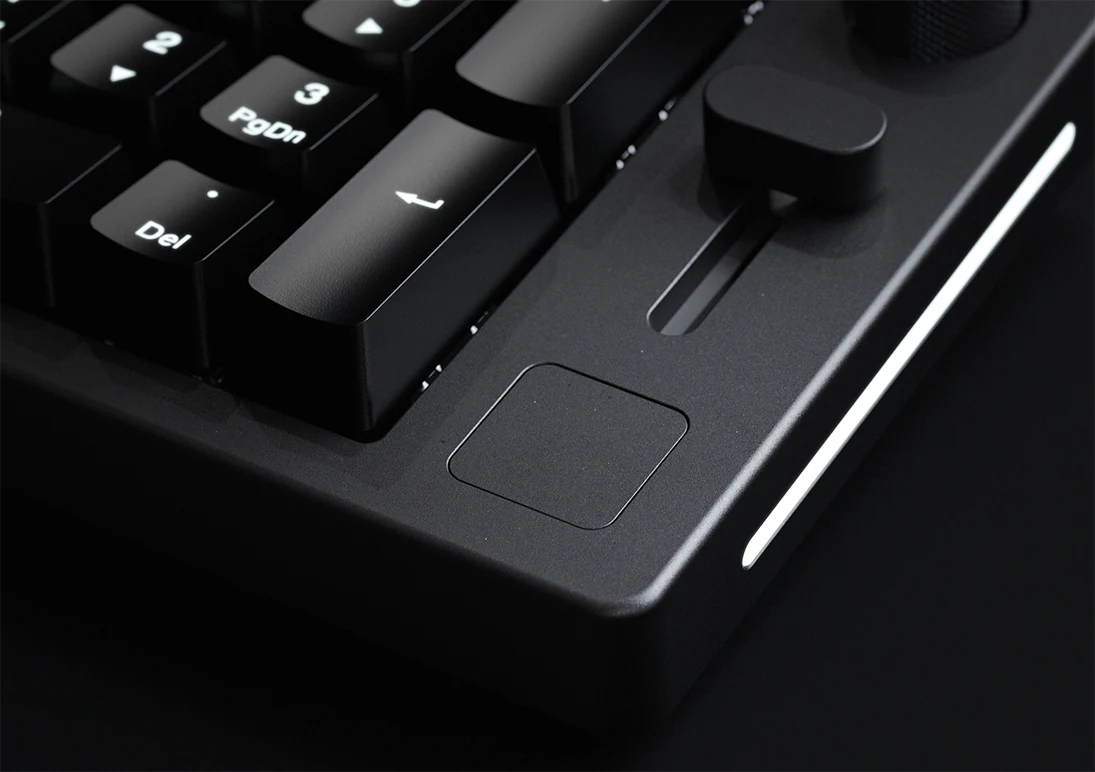 A large marketing image providing additional information about the product Glorious GMMK Numpad Blank Badge - Black Slate - Additional alt info not provided