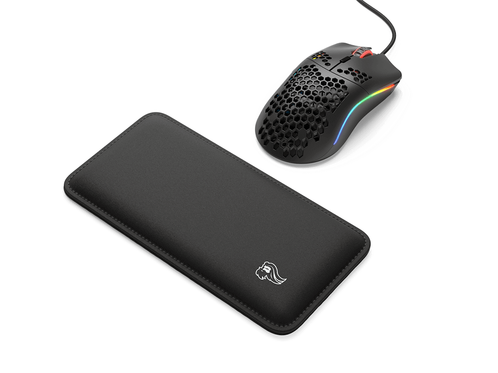 A large marketing image providing additional information about the product Glorious Mouse Wrist Rest - Black - Additional alt info not provided