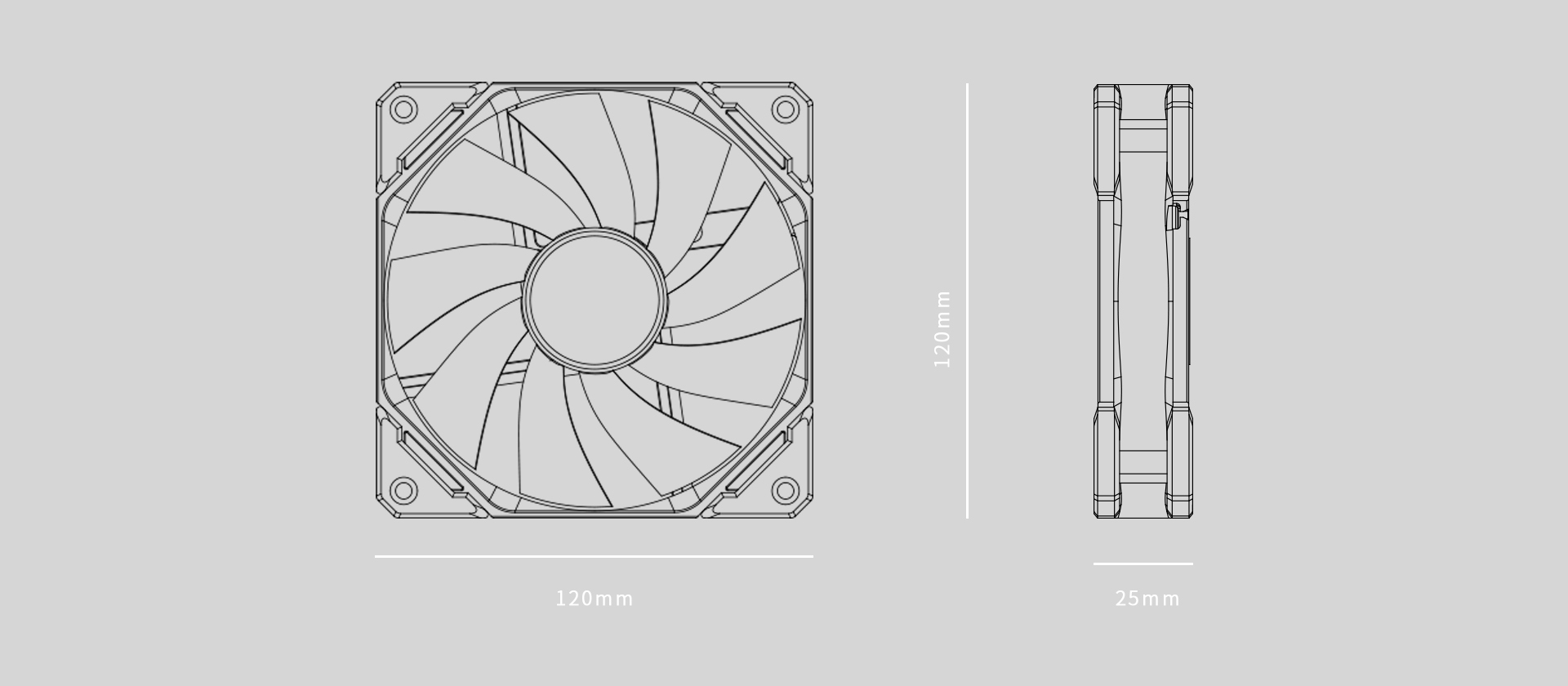 A large marketing image providing additional information about the product ID-COOLING TF Series 120mm ARGB Case Fan Triple Pack - Snow Edition - Additional alt info not provided