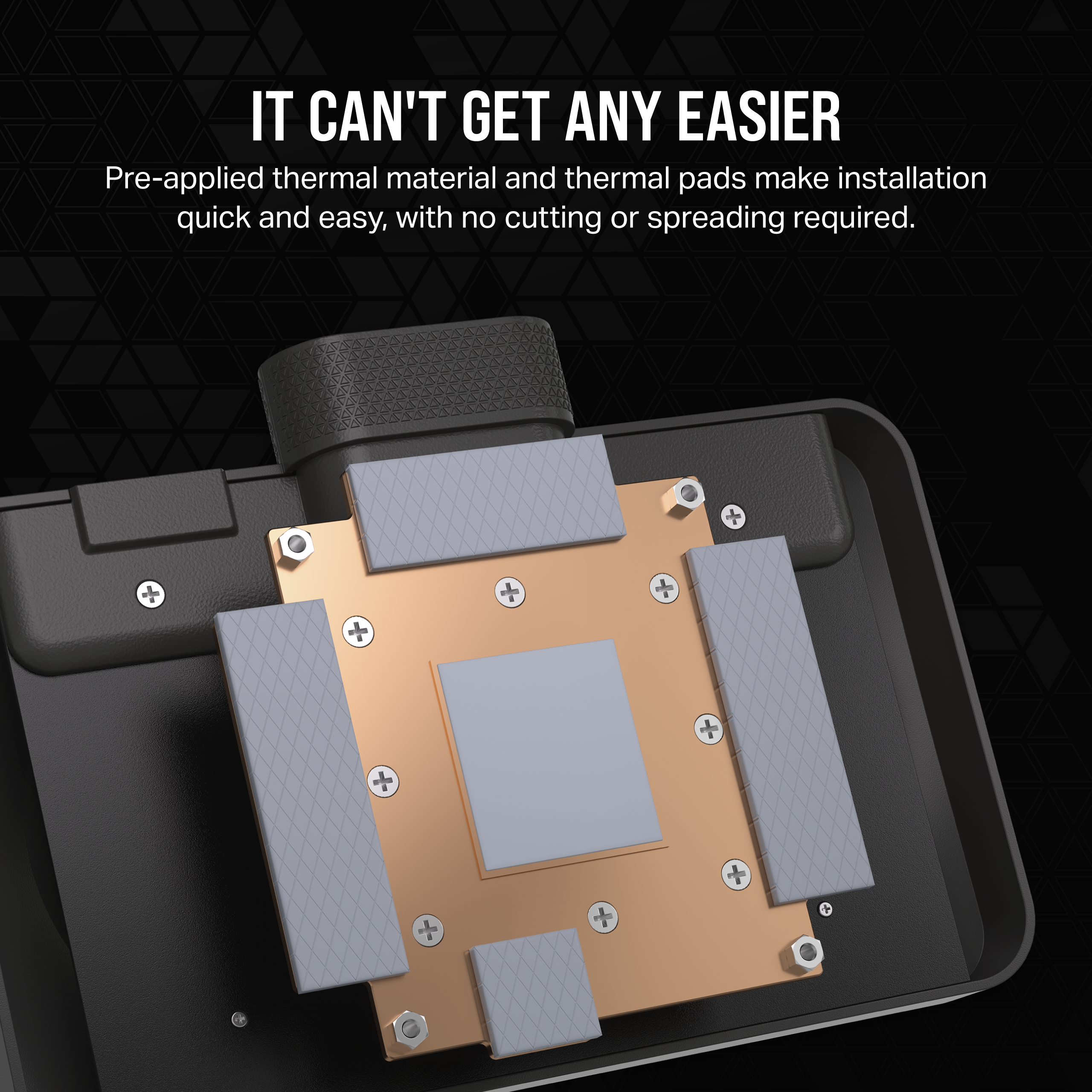 A large marketing image providing additional information about the product Corsair iCUE LINK XG3 RGB Hybrid GPU Water Block (4070 / 4070 Ti) - Additional alt info not provided