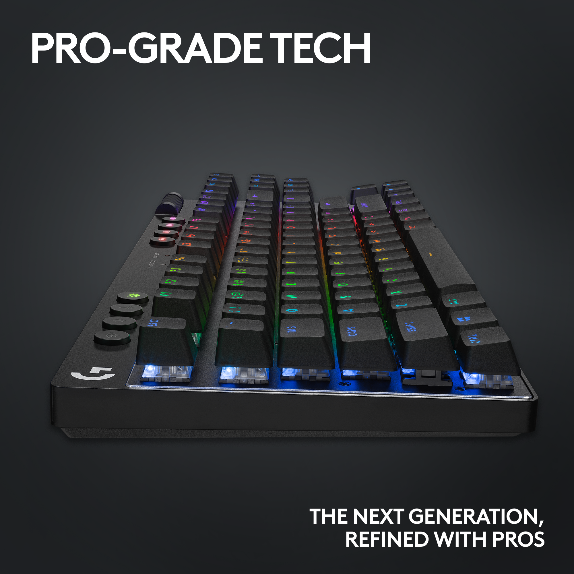 A large marketing image providing additional information about the product Logitech G PRO X TKL Lightspeed Wireless Gaming Keyboard - Black - Additional alt info not provided