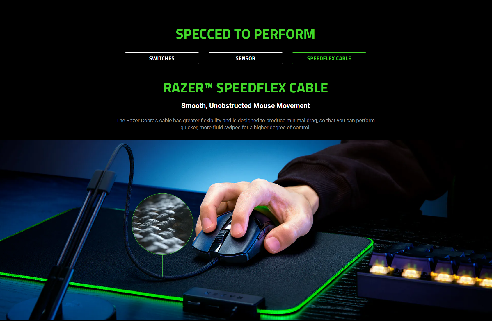 Custom Rozor Mouse Razer Cobra - Customizable Gaming Mouse | PLE Computers