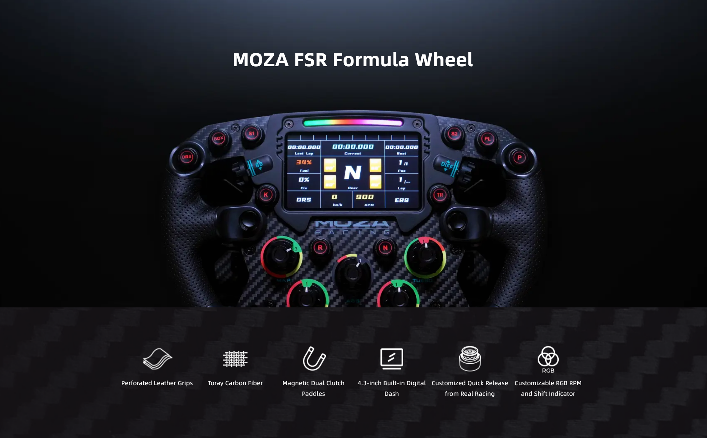 Moza Racing FSR Formula Wheel