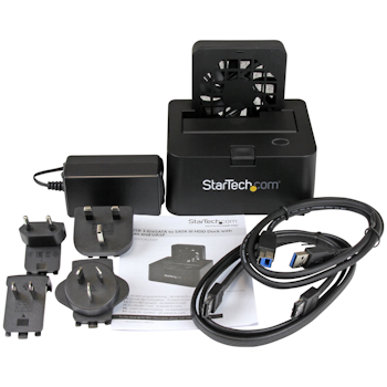 Product image of Startech Docking station for SATA HDD - eSATA & USB 3.0 w/ fan - Click for product page of Startech Docking station for SATA HDD - eSATA & USB 3.0 w/ fan