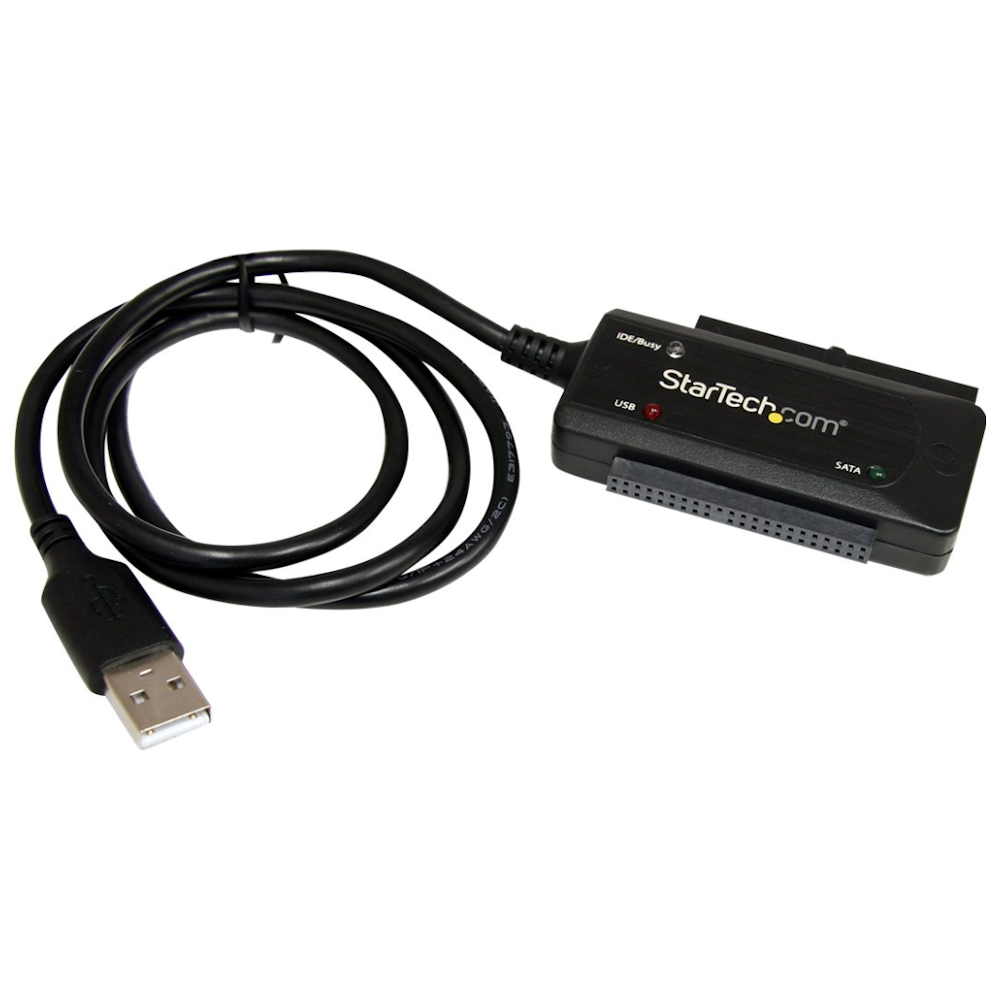A large main feature product image of Startech USB2.0 to SATA IDE Adapter