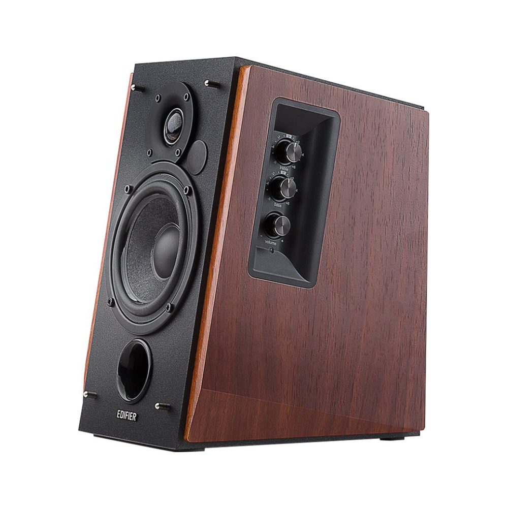 A large main feature product image of Edifier R1700BT 2.0 Lifestyle Studio Speakers - Brown Edition