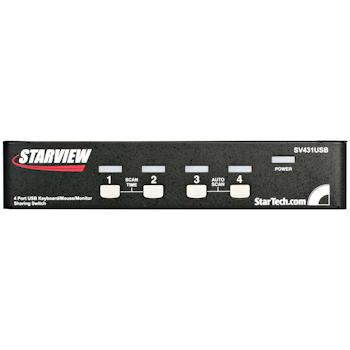 Product image of Startech 4 Port VGA USB KVM Switch with Hub  - Click for product page of Startech 4 Port VGA USB KVM Switch with Hub 