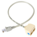 A product image of Startech 2-to-1 RJ45 Splitter Cable Adapter F-M