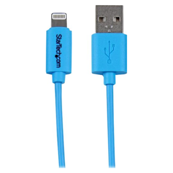Product image of Startech 8-pin Lightning to USB 1m Blue Cable - Click for product page of Startech 8-pin Lightning to USB 1m Blue Cable