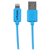 A product image of Startech 8-pin Lightning to USB 1m Blue Cable