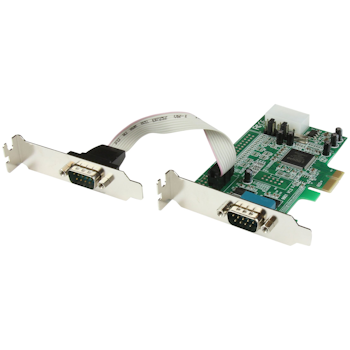 Product image of Startech 2 Port Low Profile Native RS232 PCI Express Serial Card - Click for product page of Startech 2 Port Low Profile Native RS232 PCI Express Serial Card