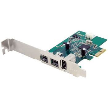 Product image of Startech 3 Port 2b 1a PCI Express FireWire Card - Click for product page of Startech 3 Port 2b 1a PCI Express FireWire Card
