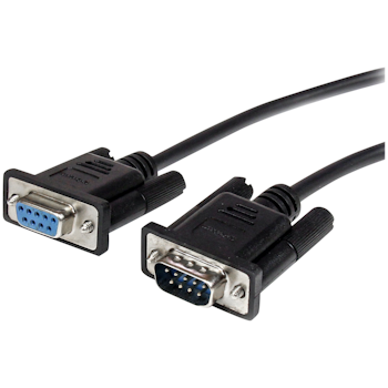 Product image of Startech 3m Black Straight Through DB9 RS232 Serial Cable - M/F - Click for product page of Startech 3m Black Straight Through DB9 RS232 Serial Cable - M/F