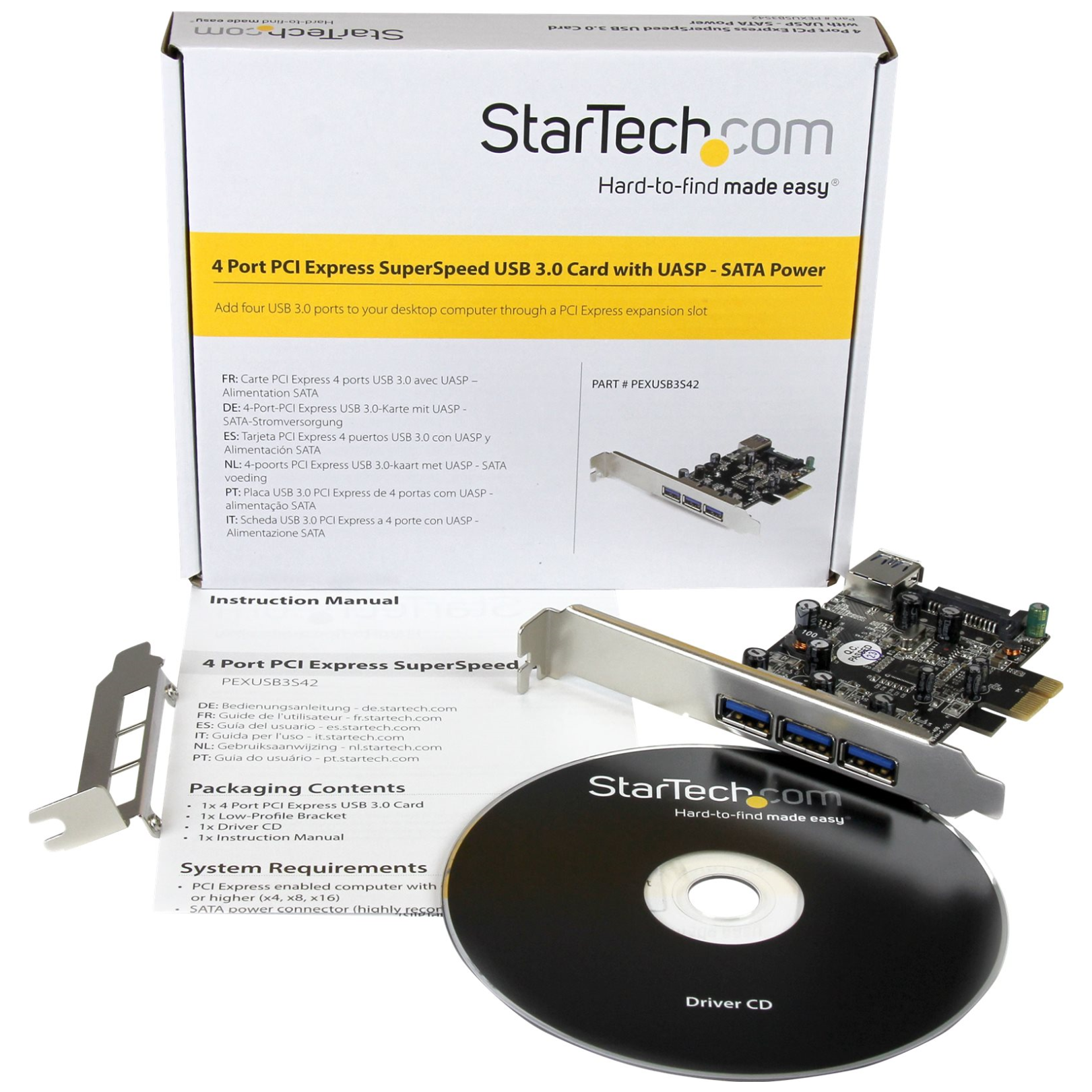 startech 4 port usb 3 card