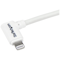 A small tile product image of Startech Angled Lightning to USB 1m Cable - White