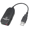 A product image of Audio Technica ATR2USB 3.5mm to USB Adapter