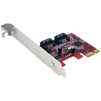 Product image of Startech 2 Port PCIe SATA 6 Gbps Controller Card - Click for product page of Startech 2 Port PCIe SATA 6 Gbps Controller Card