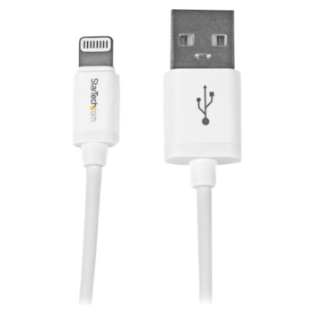 Product image of Startech Black 8-Pin Lightning to USB 15cm Cable - White - Click for product page of Startech Black 8-Pin Lightning to USB 15cm Cable - White