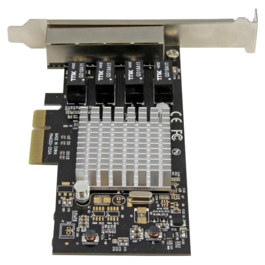 Startech 4 Port Gigabit Ethernet Network Card PLE Computers