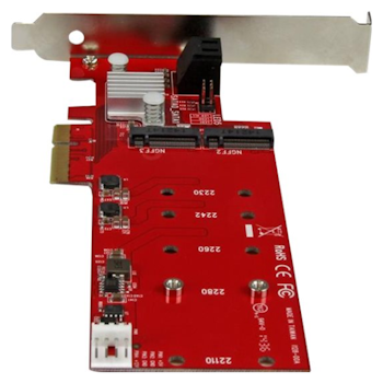 Product image of Startech 2-Slot PCI Express M.2 RAID Card with 2x SATA3 Ports - PCIe - Click for product page of Startech 2-Slot PCI Express M.2 RAID Card with 2x SATA3 Ports - PCIe