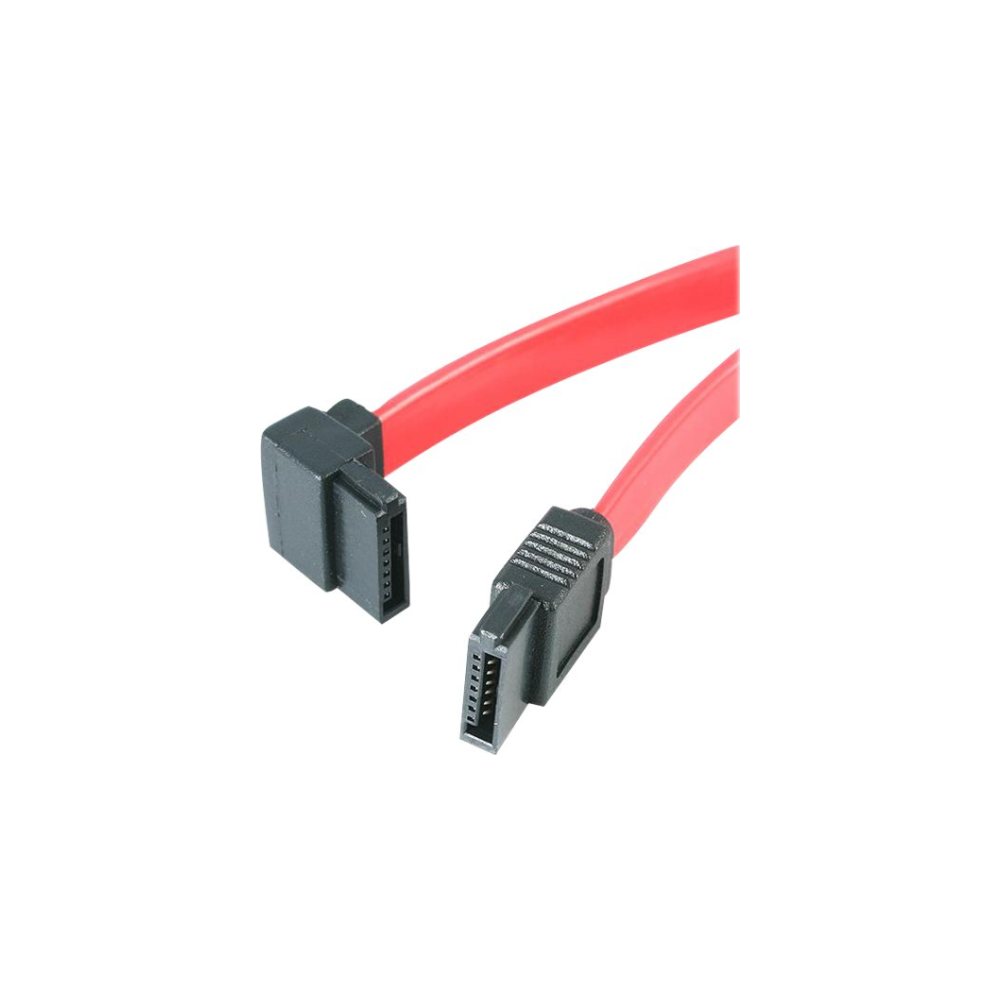 A large main feature product image of Startech 12in SATA to Left Angle SATA Serial ATA Cable