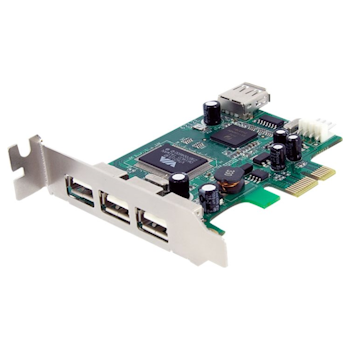 Product image of Startech 4 Port LP PCI Express USB Card - Click for product page of Startech 4 Port LP PCI Express USB Card