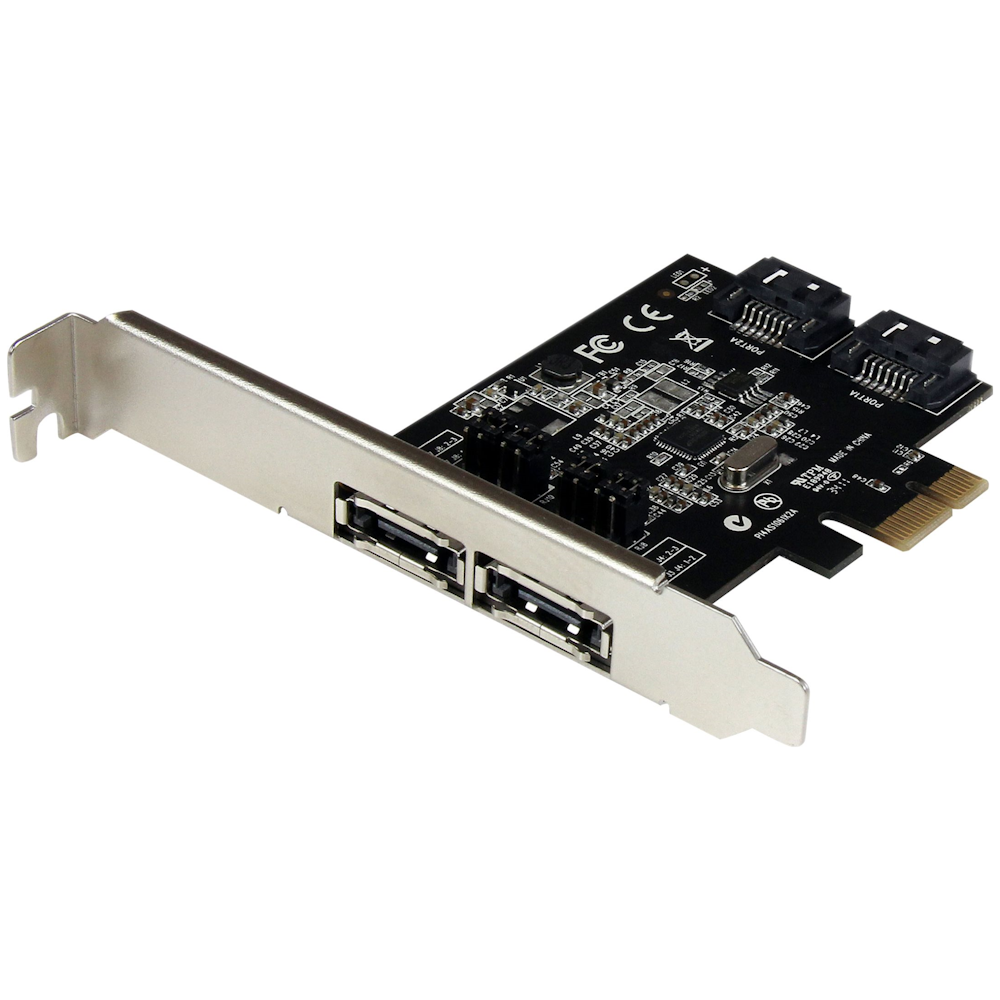 A large main feature product image of Startech 2 Port PCIe SATA III eSATA Controller