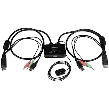 Product image of Startech 2 Port USB DisplayPort KVM Switch - Click for product page of Startech 2 Port USB DisplayPort KVM Switch