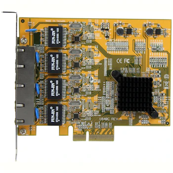 Product image of Startech 4 Port PCIe Gigabit Network Adapter Card - Click for product page of Startech 4 Port PCIe Gigabit Network Adapter Card