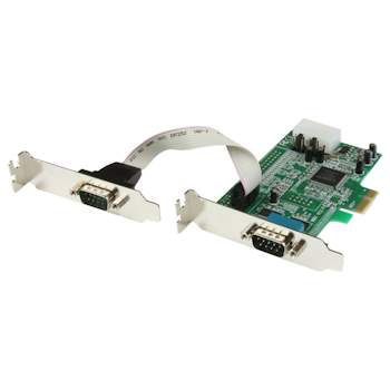 Product image of Startech 2 Port Low Profile Native RS232 PCI Express Serial Card - Click for product page of Startech 2 Port Low Profile Native RS232 PCI Express Serial Card