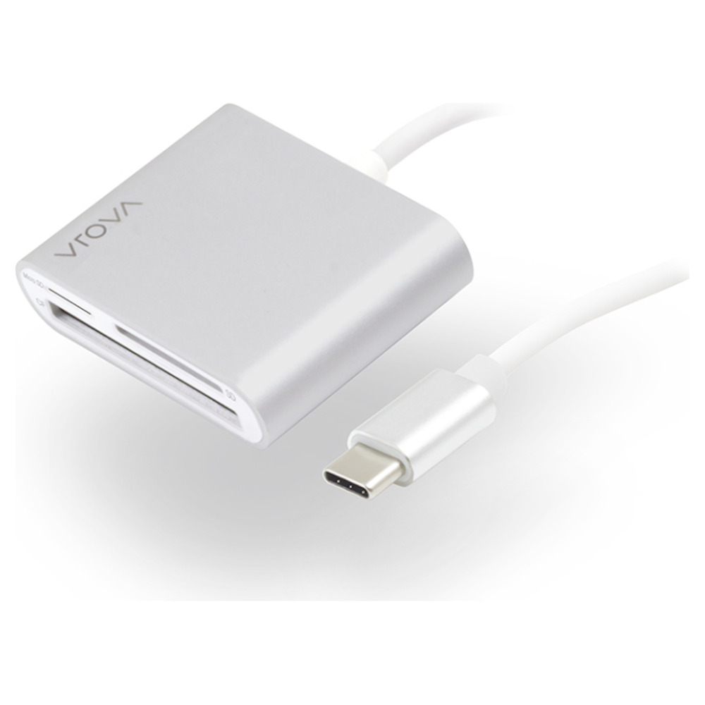 A large main feature product image of ALOGIC Plus USB Type-C Multi Card Reader