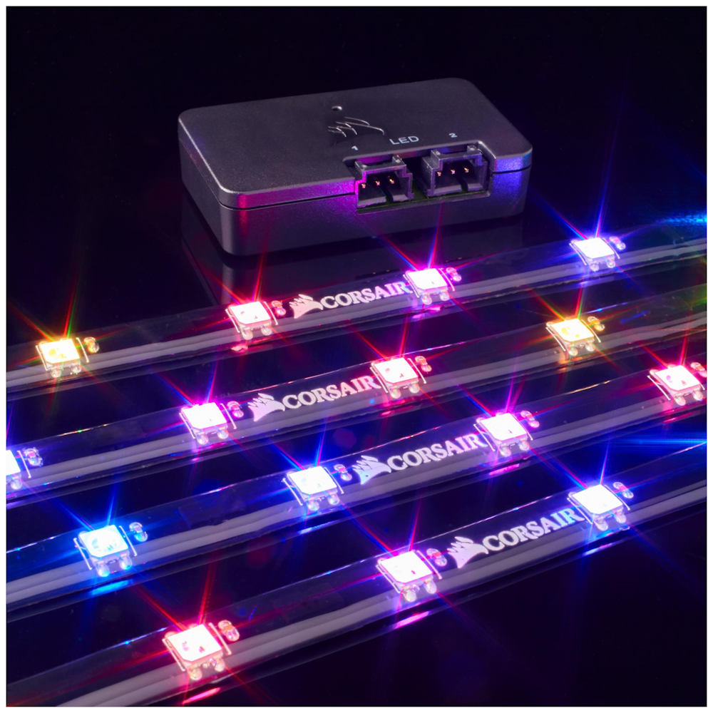A large main feature product image of Corsair Lighting Node Pro RGB