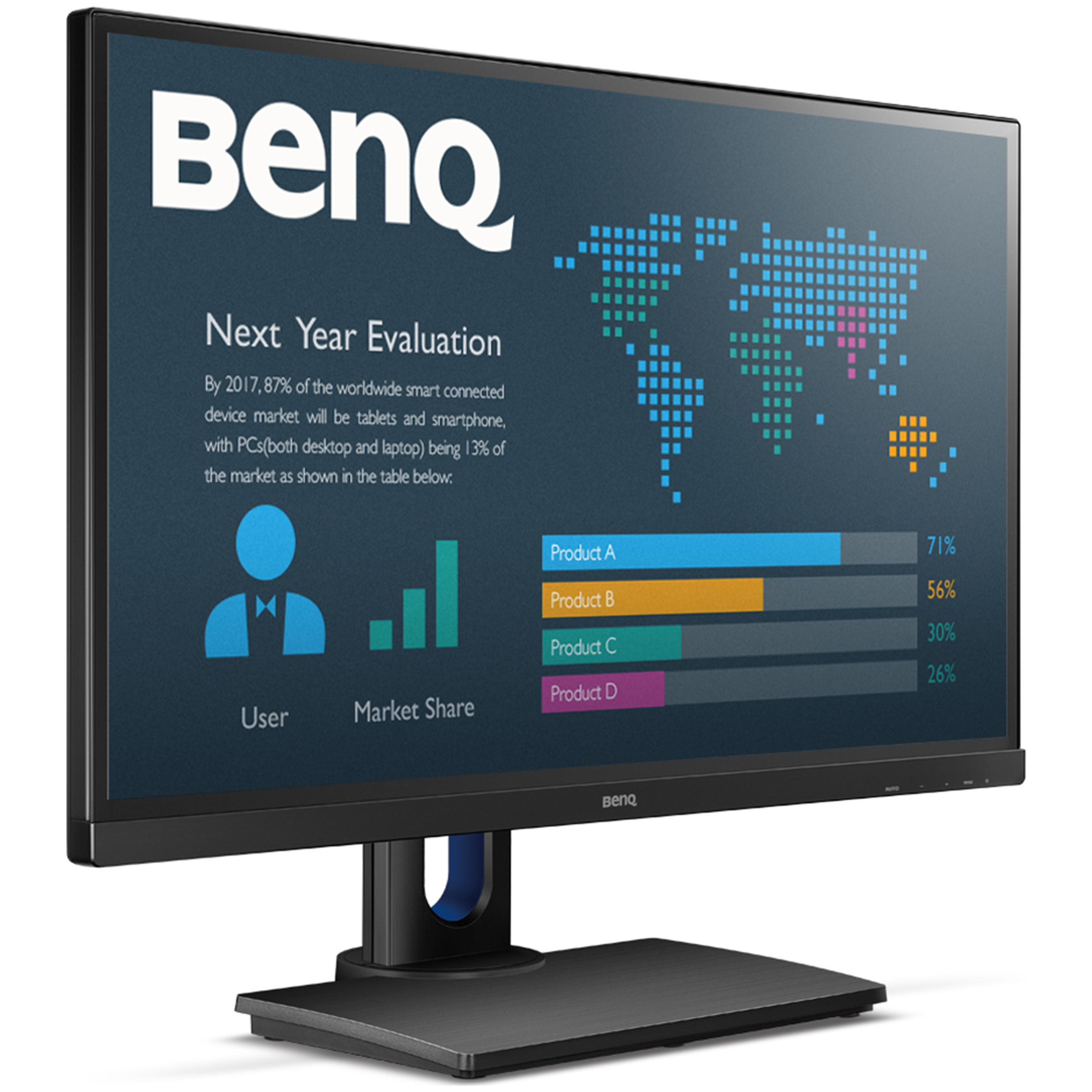A large main feature product image of BenQ BL2706HT 27" Full HD 6MS IPS LED Monitor
