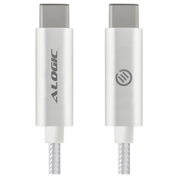 Product image of ALOGIC 1m USB 3.1 USB Type-C to USB-C Cable - Silver - Click for product page of ALOGIC 1m USB 3.1 USB Type-C to USB-C Cable - Silver