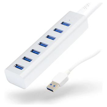 Product image of ALOGIC Plus 7 Port USB Hub w/Power Adapter - Silver - Click for product page of ALOGIC Plus 7 Port USB Hub w/Power Adapter - Silver