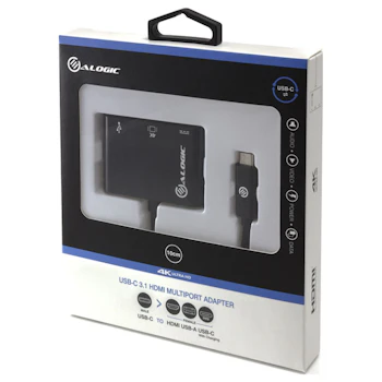 Product image of ALOGIC USB Type-C to HDMI/USB3.0/USB-C Adapter - Black - Click for product page of ALOGIC USB Type-C to HDMI/USB3.0/USB-C Adapter - Black