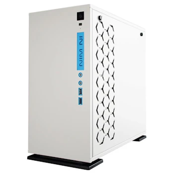 Product image of InWin 301 White mATX Tower Case w/ Tempered Glass Side Panel - Click for product page of InWin 301 White mATX Tower Case w/ Tempered Glass Side Panel