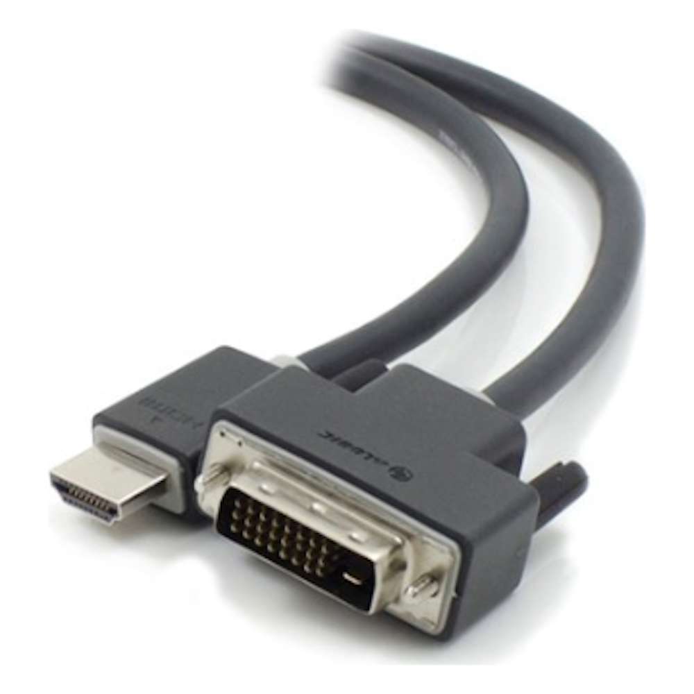A large main feature product image of ALOGIC DVI-D to HDMI 5m Cable