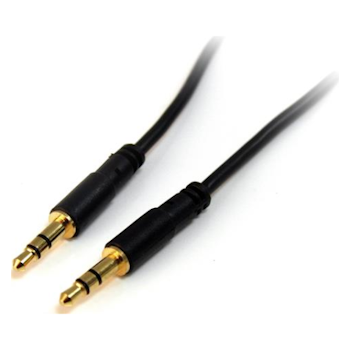 Product image of Startech 2m Slim 3.5mm Stereo Audio Cable - M/M - Click for product page of Startech 2m Slim 3.5mm Stereo Audio Cable - M/M