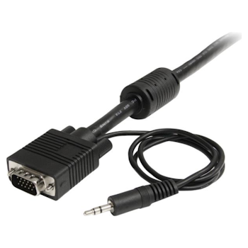 Product image of Startech 15m Coax High Resolution Monitor VGA Cable with Audio - Click for product page of Startech 15m Coax High Resolution Monitor VGA Cable with Audio