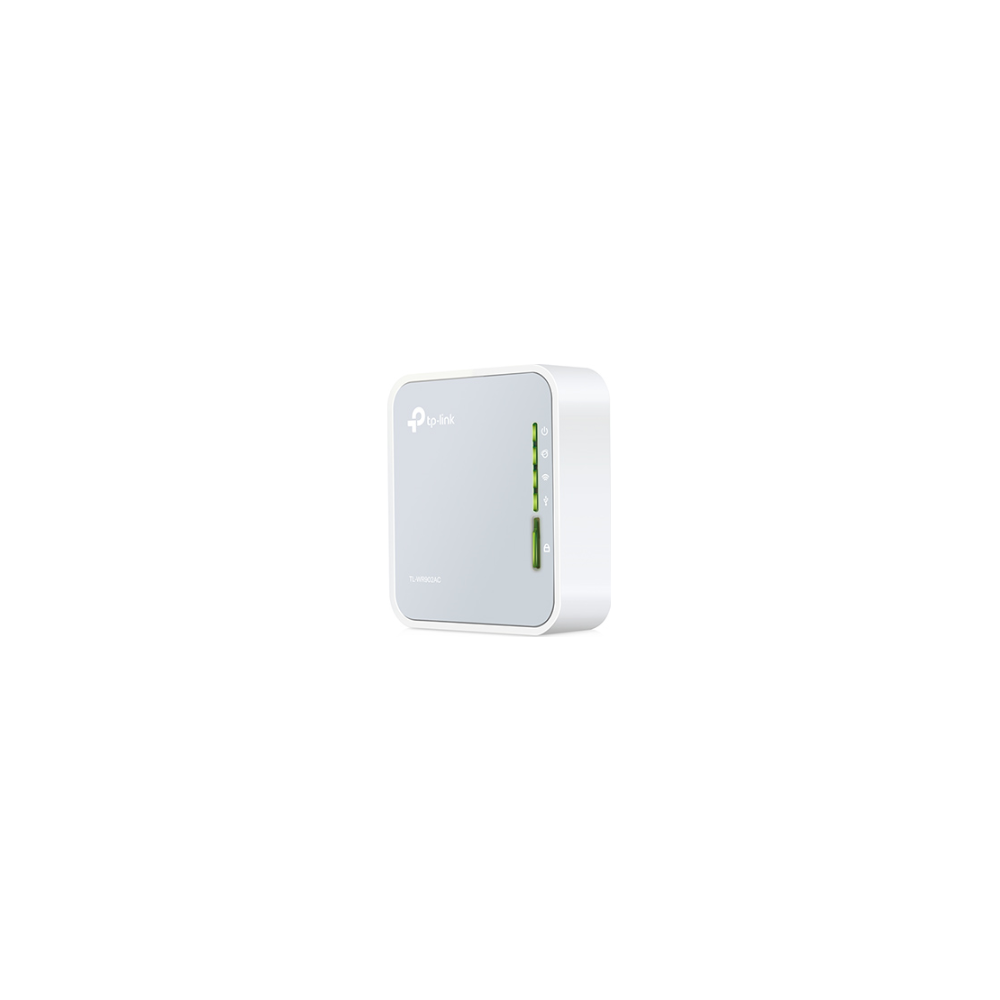 A large main feature product image of TP-Link WR902AC - AC750 Dual-Band Wi-Fi 5 Travel Router